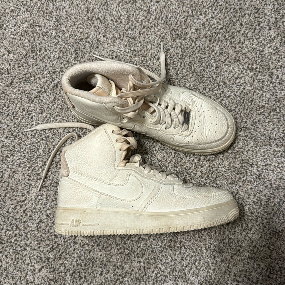 Nike women’s Air Force high top shoes, size 7.5